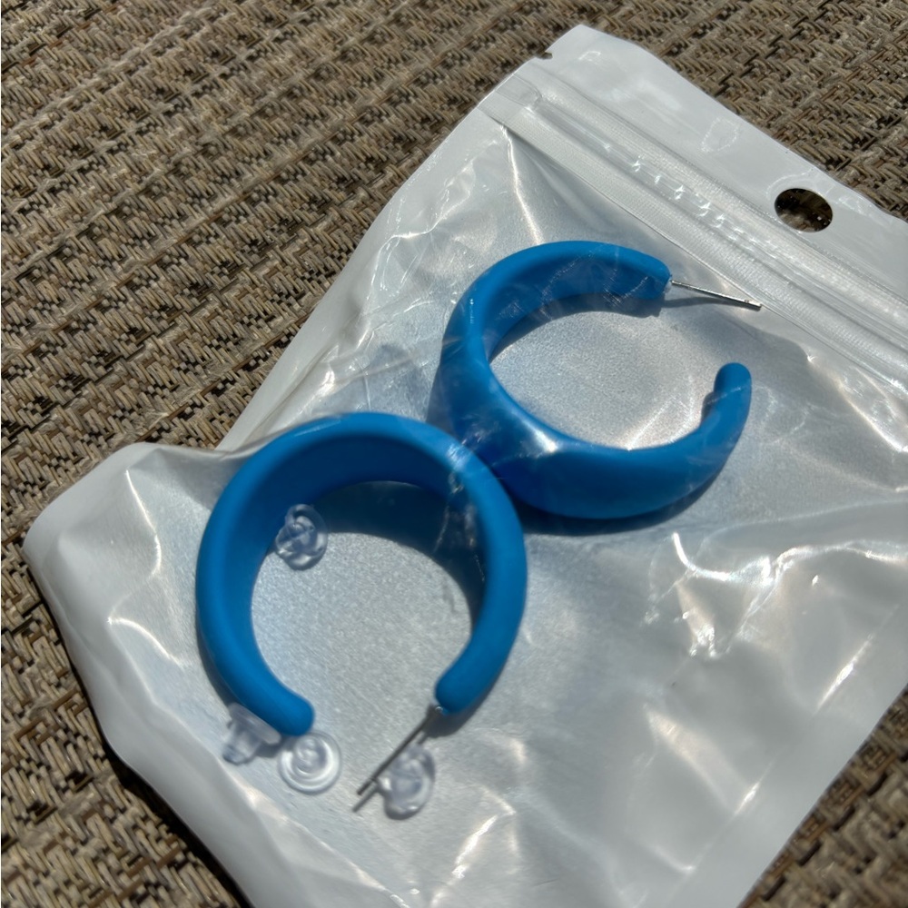 Bright Blue Hoops